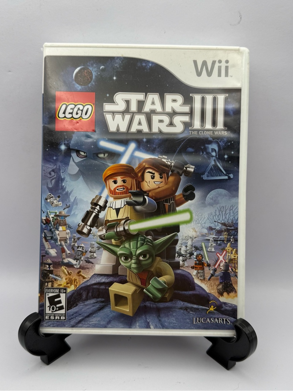 LEGO Star Wars III The Clone Wars Wii Video Game Complete In Box Tested Working
